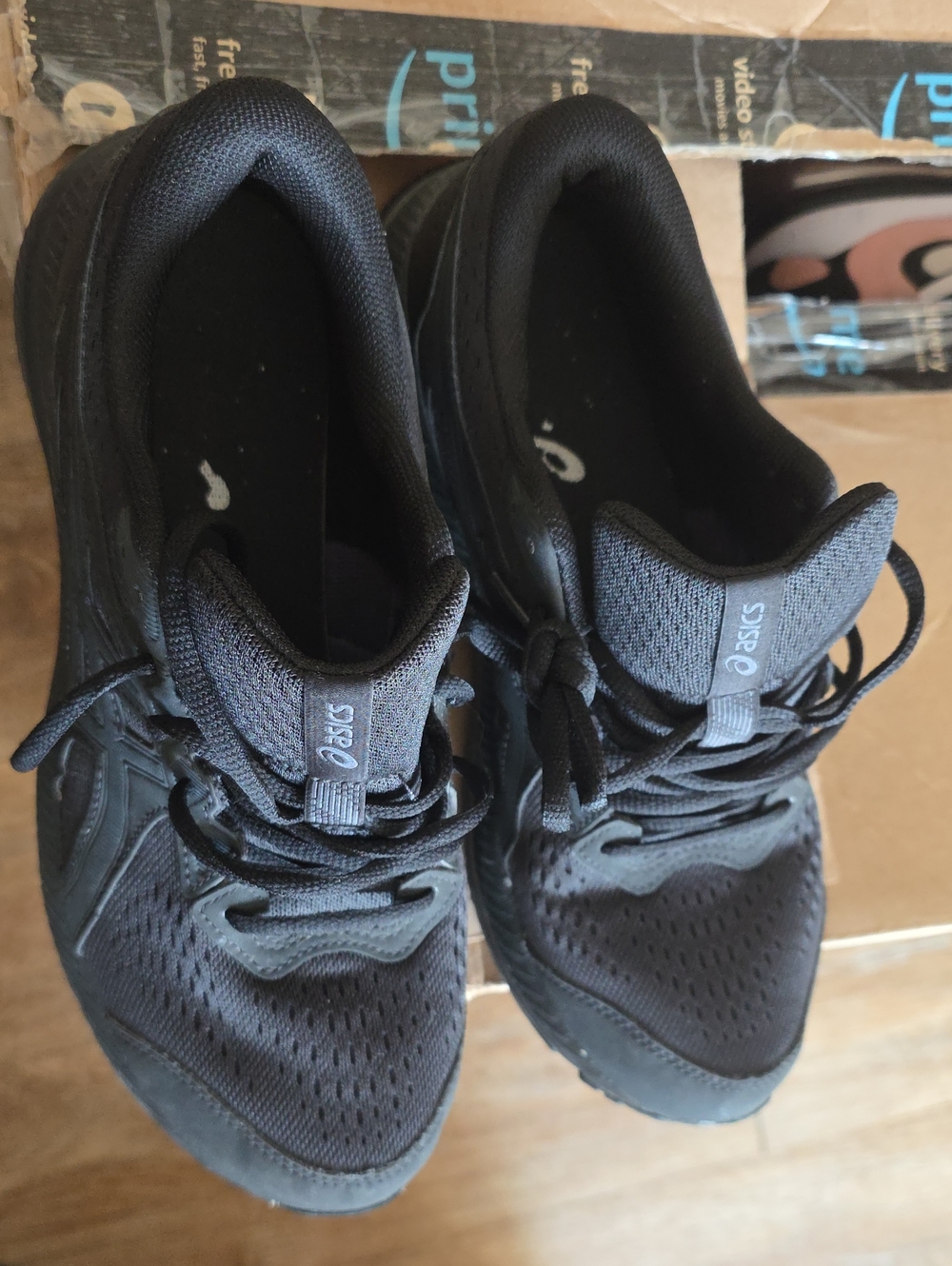 Asics Men's Size 8 All-Black Athletic Running Shoes No Box & In Good Condition - Picture 2 of 4